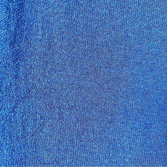 St.John Knitted Sleeveless Sheath Bodycon Mini Dress Wool A-Line Navy Vintage 10 - Picture 6 of 10